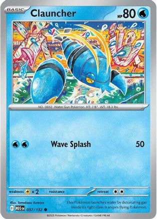Clauncher 037 - Reverse Holofoil ME01 Mega Evolution - Common