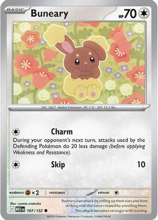 Buneary 107 - Reverse Holofoil ME01 Mega Evolution - Common