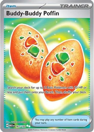 Buddy-Buddy Poffin 167 - Holofoil ME01 Mega Evolution - Ultra Rare