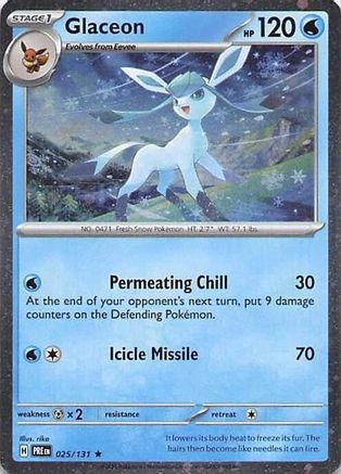 Glaceon (Cosmos Holo) 025/131 - Holofoil Miscellaneous Cards & Products - Rare