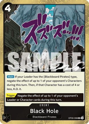 Black Hole (Pirate Foil) (OP09-098) - Premium Booster -The Best- Vol. 2 Foil