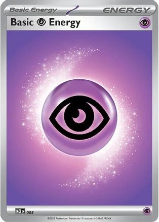 Basic Psychic Energy 005 - Reverse Holofoil MEE Mega Evolution Energies - Common