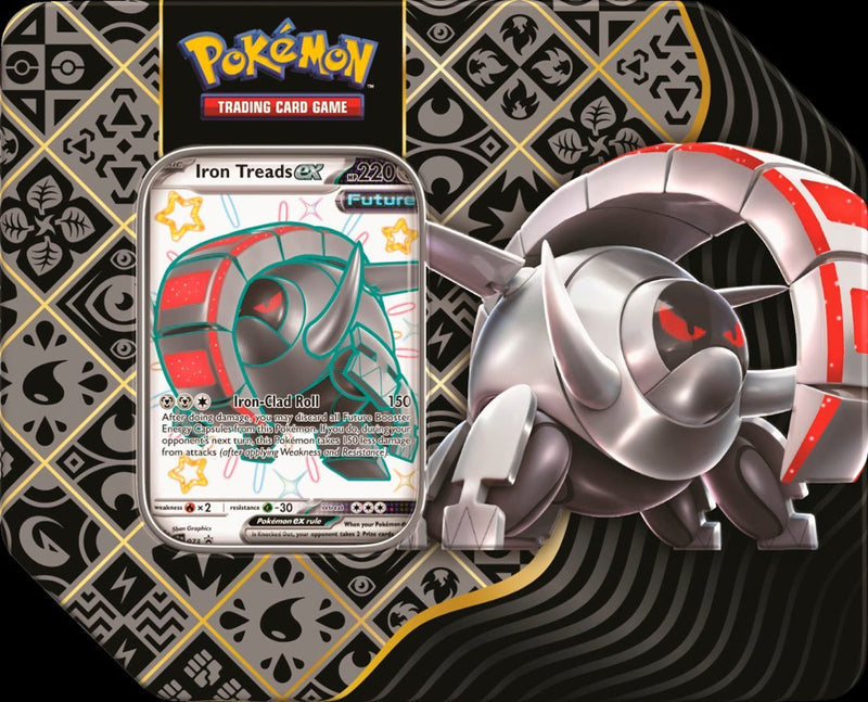 Pokemon TCG: Scarlet & Violet - Paldean Fates Iron Treads Tin
