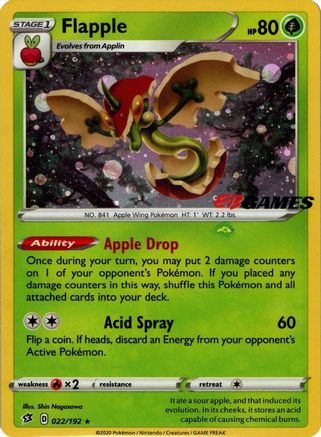 Flapple (EB Games Exclusive APAC) 022/192 - Holofoil Miscellaneous Cards & Products - Promo
