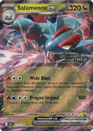 Salamence ex (Journey Together Stamped) 114/159 - Holofoil Miscellaneous Cards & Products - Double Rare