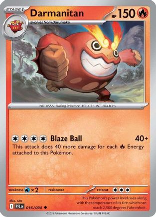 Darmanitan 016 ME02 Phantasmal Flames - Uncommon