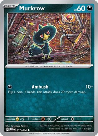Murkrow 057 ME02 Phantasmal Flames - Common