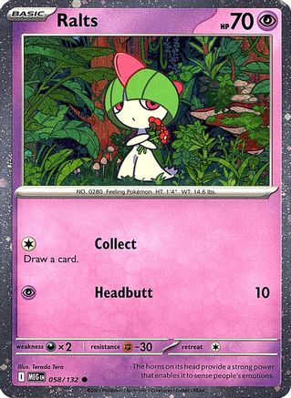 Ralts (Cosmos Holo) 058 - Holofoil Miscellaneous Cards & Products - Common