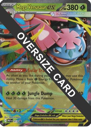 Mega Venusaur ex 013 - Holofoil Jumbo Cards - Promo