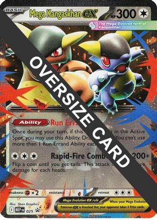 Mega Kangaskhan ex 025 - Holofoil Jumbo Cards - Promo