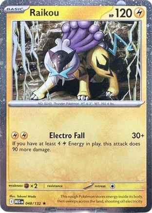 Raikou (Cosmos Holo) 048/132 - Holofoil ME01 Mega Evolution - Promo