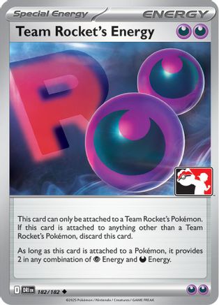 Team Rocket's Energy 182 Prize Pack Series Cards - Uncommon