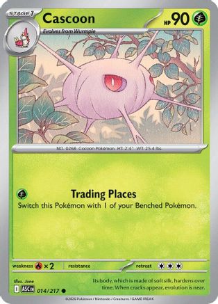 Cascoon 014 - Reverse Holofoil ME Ascended Heroes - Common