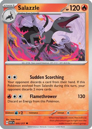 Salazzle 035/217 - Reverse Holofoil ME Ascended Heroes - Uncommon