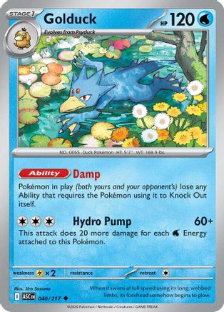 Golduck 040 - Reverse Holofoil ME Ascended Heroes - Uncommon