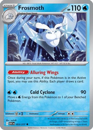 Frosmoth 053 - Reverse Holofoil ME Ascended Heroes - Uncommon
