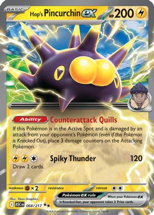 Hop's Pincurchin ex 068 - Holofoil ME Ascended Heroes - Double Rare