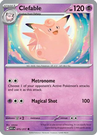 Clefable 075 ME Ascended Heroes - Uncommon