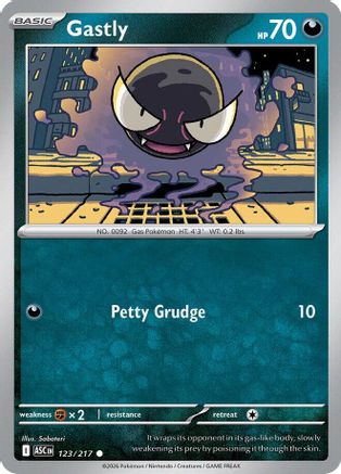 Gastly 123 ME Ascended Heroes - Common