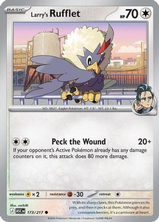 Larry's Rufflet 173 - Reverse Holofoil ME Ascended Heroes - Common
