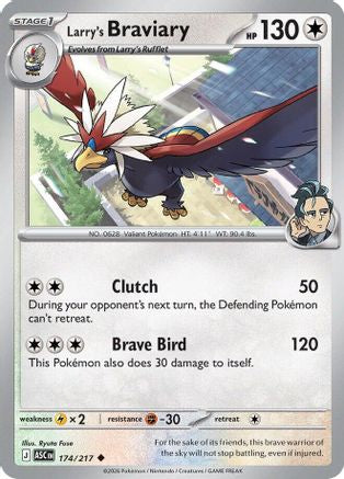 Larry's Braviary 174 - Reverse Holofoil ME Ascended Heroes - Uncommon