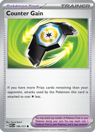 Counter Gain 186/217 - Reverse Holofoil ME Ascended Heroes - Common