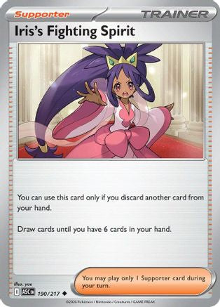 Iris's Fighting Spirit 190/217 ME Ascended Heroes - Uncommon