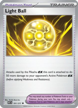 Light Ball 191 ME Ascended Heroes - Uncommon