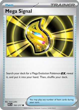 Mega Signal 193 - Reverse Holofoil ME Ascended Heroes - Common