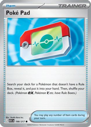 Poke Pad 198 - Reverse Holofoil ME Ascended Heroes - Common