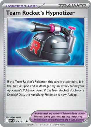 Team Rocket's Hypnotizer 206 - Reverse Holofoil ME Ascended Heroes - Uncommon