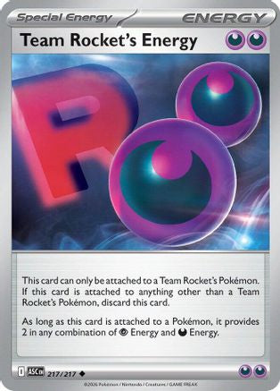 Team Rocket's Energy 217 ME Ascended Heroes - Uncommon