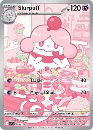 Slurpuff 236/217 - Holofoil ME Ascended Heroes - Illustration Rare