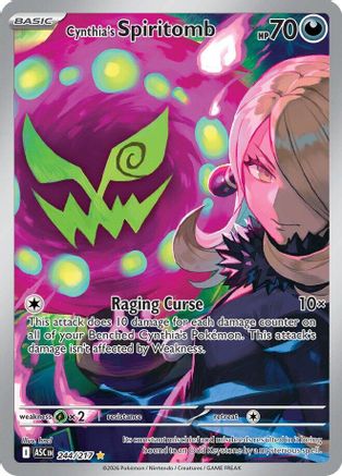 Cynthia's Spiritomb 244/217 - Holofoil ME Ascended Heroes - Illustration Rare