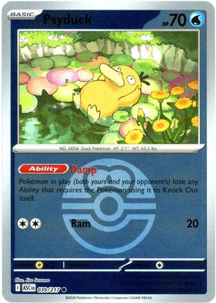 Psyduck (Love Ball) 039/217 - Reverse Holofoil ME Ascended Heroes - Common