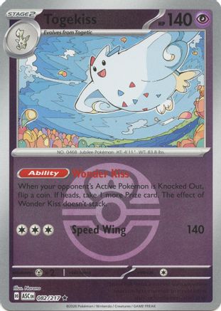 Togekiss (Love Ball) 082/217 - Reverse Holofoil ME Ascended Heroes - Rare