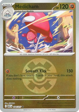 Medicham (Quick Ball) 104/217 - Reverse Holofoil ME Ascended Heroes - Common