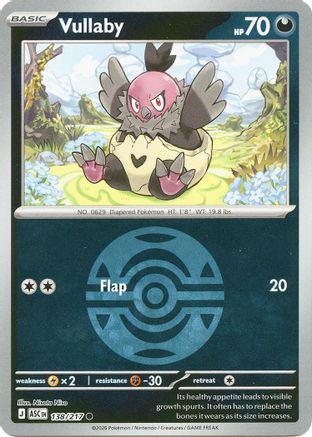 Vullaby (Dusk Ball) 138 - Reverse Holofoil ME Ascended Heroes - Common