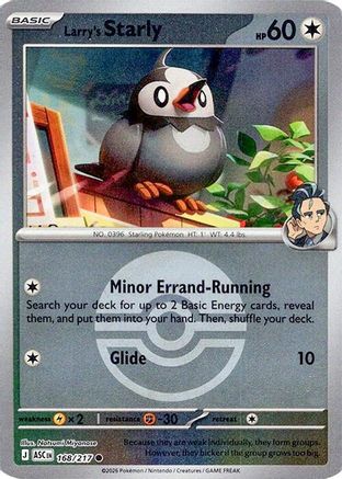 Larry's Starly (Poke Ball) 168 - Reverse Holofoil ME Ascended Heroes - Common