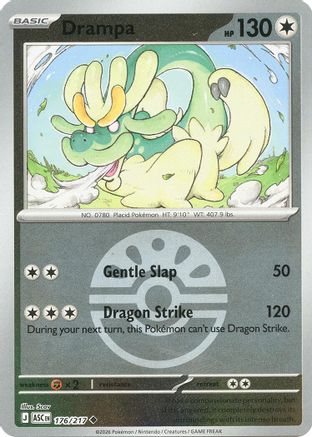 Drampa (Friend Ball) 176 - Reverse Holofoil ME Ascended Heroes - Uncommon