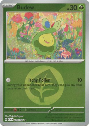 Budew (Energy Symbol Pattern) 016/217 - Reverse Holofoil ME Ascended Heroes - Common