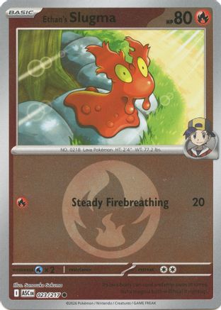 Ethan's Slugma (Energy Symbol Pattern) 023 - Reverse Holofoil ME Ascended Heroes - Common