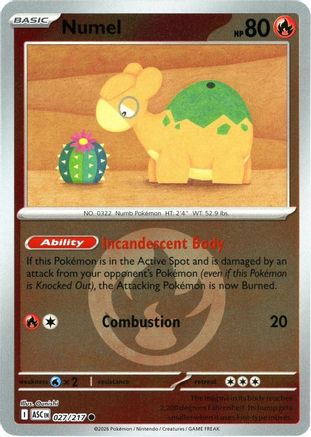 Numel (Energy Symbol Pattern) 027/217 - Reverse Holofoil ME Ascended Heroes - Common