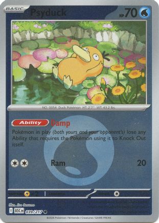 Psyduck (Energy Symbol Pattern) 039/217 - Reverse Holofoil ME Ascended Heroes - Common