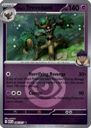 Hop's Trevenant (Energy Symbol Pattern) 096/217 - Reverse Holofoil ME Ascended Heroes - Rare