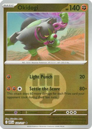 Okidogi (Energy Symbol Pattern) 122 - Reverse Holofoil ME Ascended Heroes - Rare