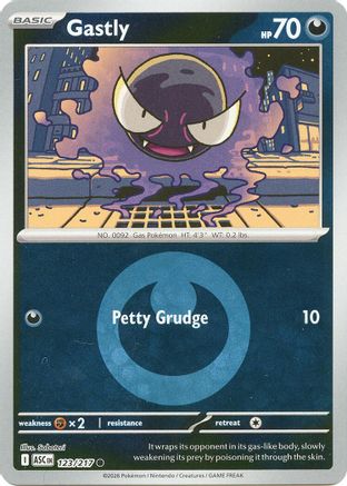 Gastly (Energy Symbol Pattern) 123 - Reverse Holofoil ME Ascended Heroes - Common