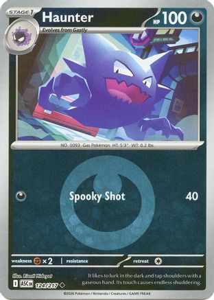 Haunter (Energy Symbol Pattern) 124 - Reverse Holofoil ME Ascended Heroes - Uncommon