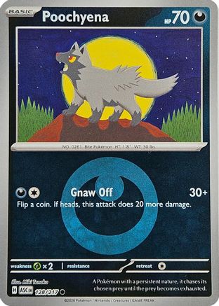 Poochyena (Energy Symbol Pattern) 128 - Reverse Holofoil ME Ascended Heroes - Common