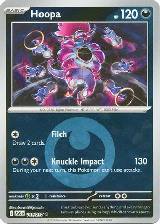 Hoopa (Energy Symbol Pattern) 141 - Reverse Holofoil ME Ascended Heroes - Rare